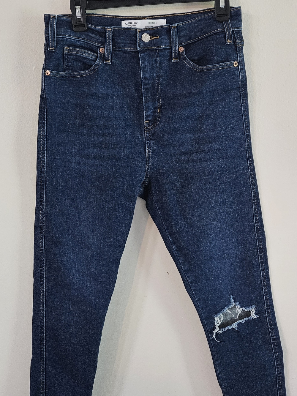 Levi's Signature High-Rise Skinny Jeans - Dark Blue